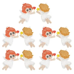Stick-Designs, Engel, 7,5cm x 11cm, 10 Stück