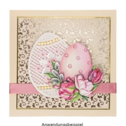 Stick-Designs, Farbenfrohe Ostereier, 7,5cm bis 10cm, 10 Stück