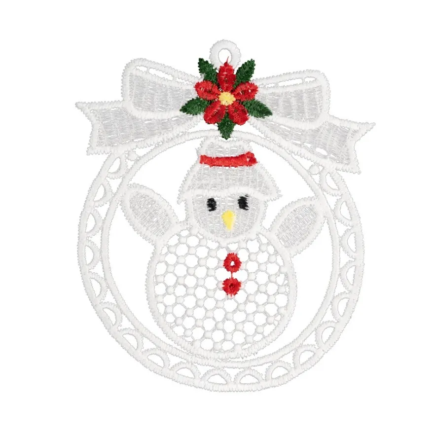Stick-Designs, Weihnachtliche Kränze, 9,5cm x 11cm, 10 Stück