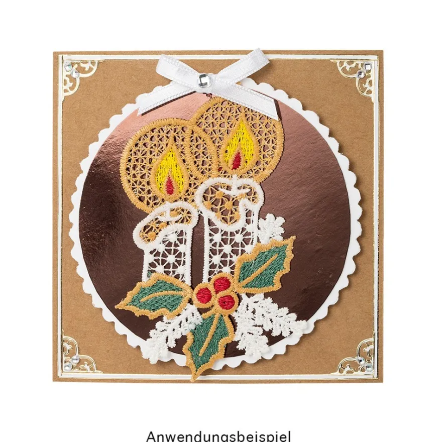 Stick-Designs, Winter/Weihnachten 2, 6cm bis 10cm, 10 Stück
