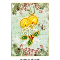 Stick-Designs, Winter/Weihnachten 2, 6cm bis 10cm, 10 Stück