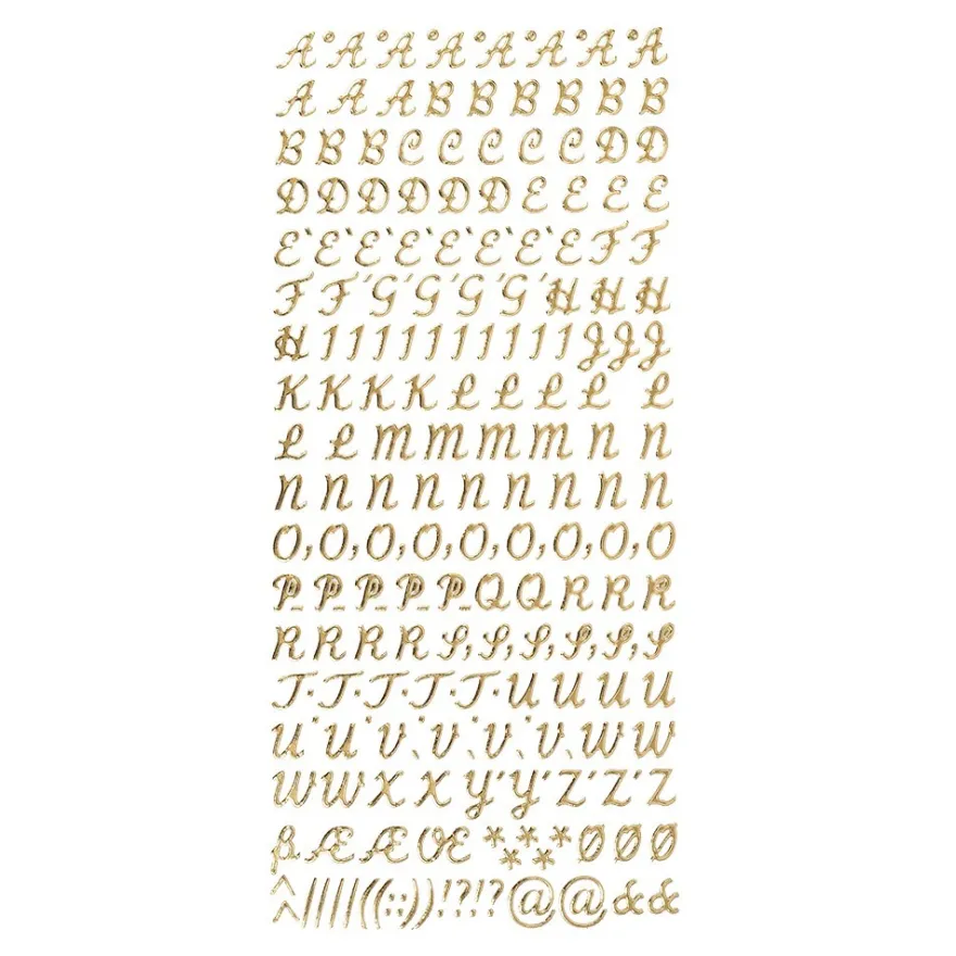 Sticker Alphabet*