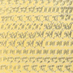 Sticker, Alphabet 1 Großbuchstaben, Spiegelfolie gold
