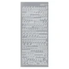 Sticker Alphabet 5, Perlmuttfolie, silber