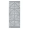 Sticker, Ecken 2, Perlmuttfolie, silber