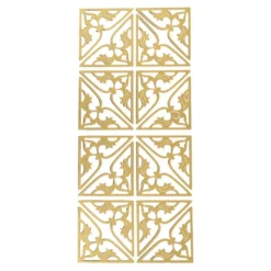 Sticker, Ecken 4, Perlmuttfolie, gold