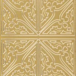 Sticker, Ecken 4, Perlmuttfolie, gold