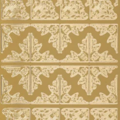 Sticker, Ecken 1, 3 verschiedene Designs, Perlmuttfolie, gold