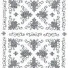 Sticker, edle Eck-Ornamente, silber