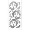 Sticker, Einhörner & Libellen, Perlmuttfolie, silber