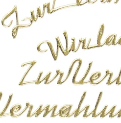 Sticker "Einladung zur Hochzeit", gold
