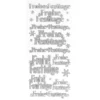 Sticker, Frohe Festtage, Diamantfolie, silber