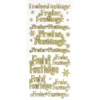 Sticker, Frohe Festtage, Diamantfolie, gold