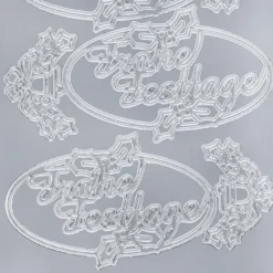 Sticker, Frohe Festtage, silber