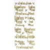 Sticker, Frohes Fest, Diamantfolie, gold
