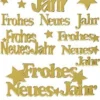 Sticker Frohes Neues Jahr, gold