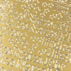 Sticker, Frohes Neues Jahr, gold
