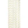 Sticker, Frohes neues Jahr, Perlmuttfolie, gold