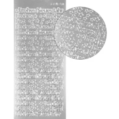 Sticker, Frohes Neues Jahr, silber