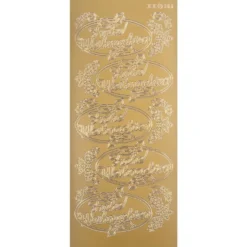 Sticker, Frohe Weihnachten, gold