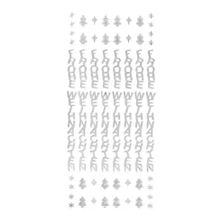 Sticker Frohe Weihnachten, silber