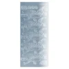 Sticker, Geburt/Storch, Spiegelfolie, hellblau