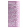 Sticker, Geburt/Storch, Spiegelfolie, rosa
