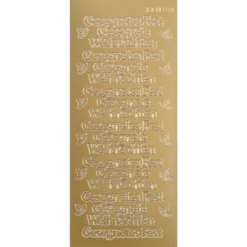 Sticker "Gesegnete Weihnachten", gold