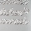 Sticker, Herzlichen Glückwunsch, Perlmuttfolie, silber