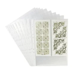 Sticker-Hüllen. mittig geteilt, 50 Stück