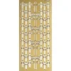 Sticker, Kreuze 2, Perlmuttfolie, gold