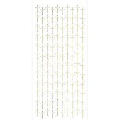 Sticker, Kreuze, Spiegelfolie gold