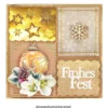 Sticker, Linien, Perlmuttfolie, gold