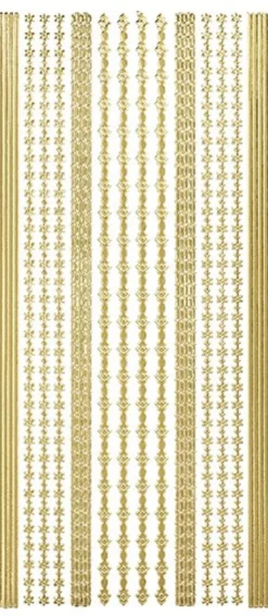 Sticker, Linien und Bordüren, gold