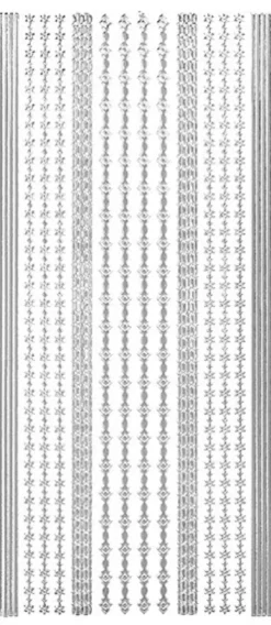 Sticker, Linien und Bordüren, silber