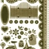 Sticker, "Marie Eve Bikes", Fahrrad, Spiegelfolie, gold
