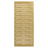 Sticker, Merry Christmas and a Happy New Year, Perlmuttfolie, gold
