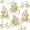 Sticker, Motiv Fahrrad, gold