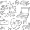 Sticker, Motiv PC, Foto etc., silber