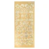 Sticker Ostermotive gemischt, gold