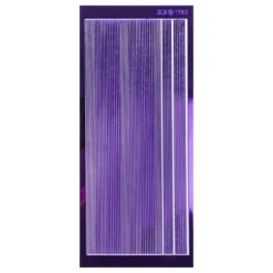 Sticker, schmale Linien, in 3 Breiten, Spiegelfolie violett