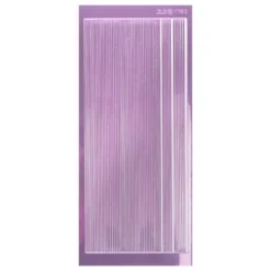 Sticker, schmale Linien, in 3 Breiten, Spiegelfolie rosé