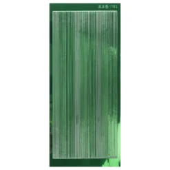 Sticker, schmale Linien, in 3 Breiten, Spiegelfolie grün