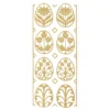 Sticker Schmuck-Ostereier, gold