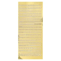 Sticker, Schrift, abc, Kleinbuchstaben, Spiegelfolie, gold