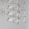 Sticker, Schrift, Alles Gute, Perlmuttfolie, silber