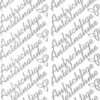 Sticker, Schrift, Aufrichtige Anteilnahme, silber