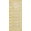 Sticker, Schrift, Besinnliche Feiertage, Spiegelfolie, gold