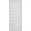 Sticker, Schrift, Besinnliche Feiertage, Perlmuttfolie, silber