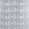Sticker, Schrift, Danke, Perlmuttfolie, silber